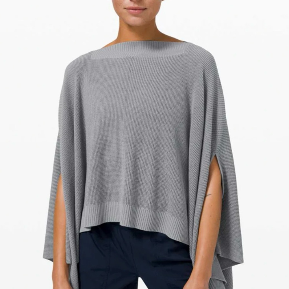 Lululemon Women's Gray Poncho Sweater